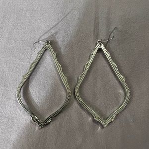 Kendra Scott Large Earrings Silver